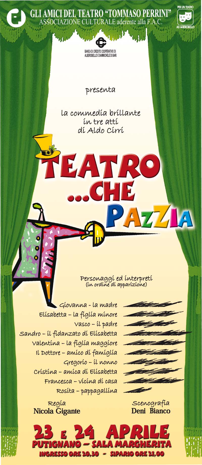 Teatro che pazzia- Locandina 2008