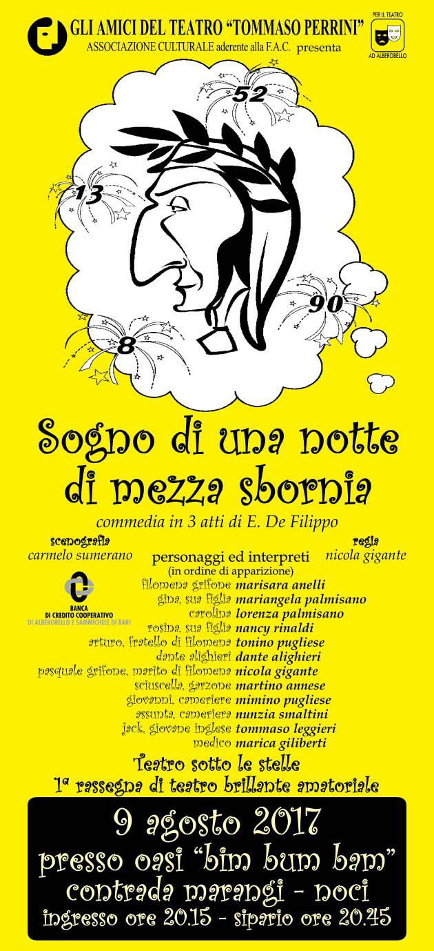 sogno di una notte di mezza sbornia agosto 2017