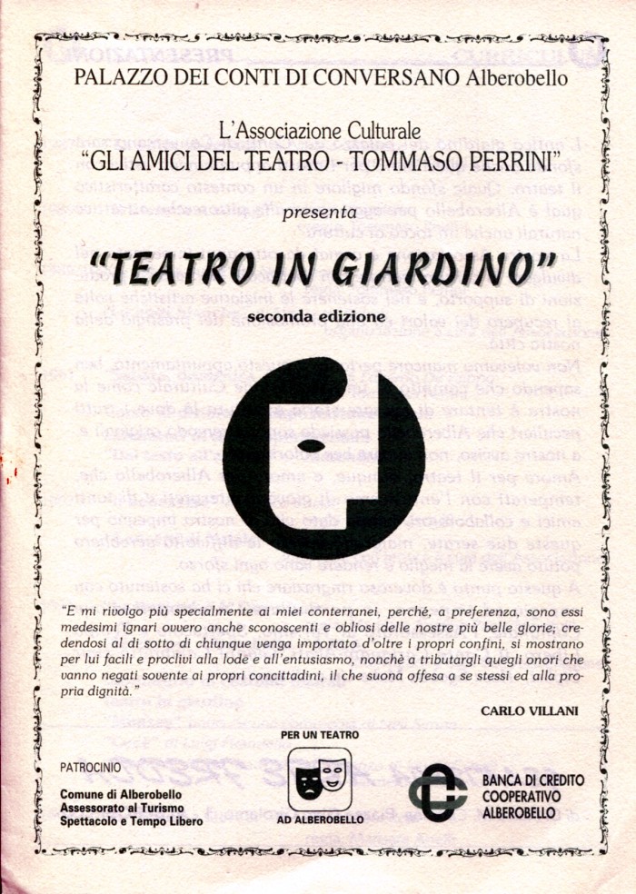 teatro in giardino 1995